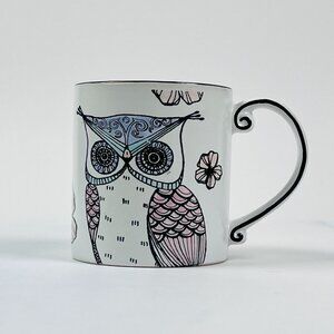 Spectrum Designz Owl Coffee Mug With Floral Art & Inspirational Quote  Whimsical